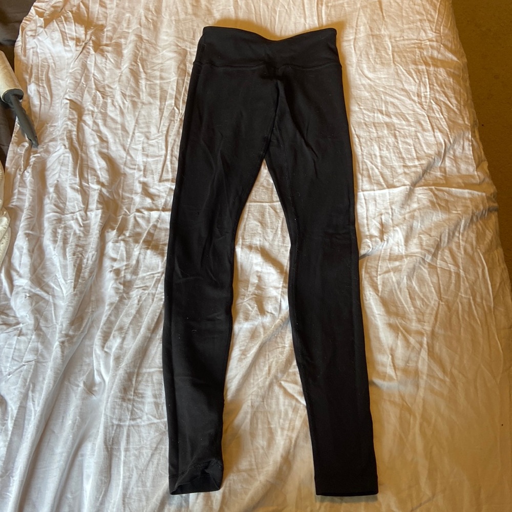 Black Lululemon Leggings Size 0